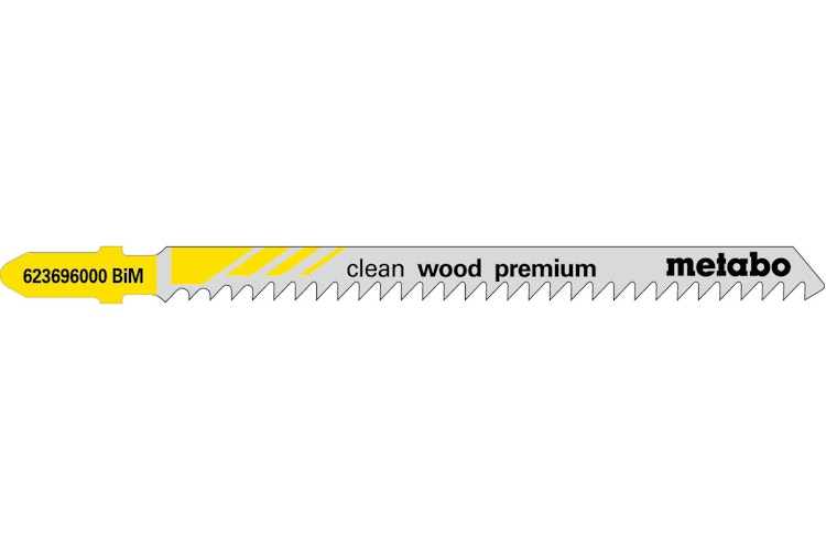 Metabo 5 Stichsägeblätter "clean wood premium" 91/ 3,0 mmBiM