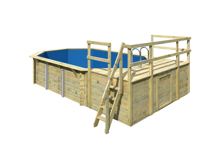 Karibu Pool Modell 4 Classic A/B/C/D 610 x 400 cm - kesseldruckimprägniert