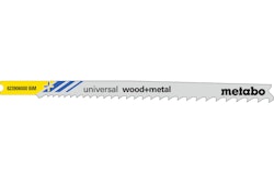 Metabo 5 U-Stichsägeblätter "universal wood + metal" 107/ 2,4-5,0 mmprogressivBiMUniversalschaft