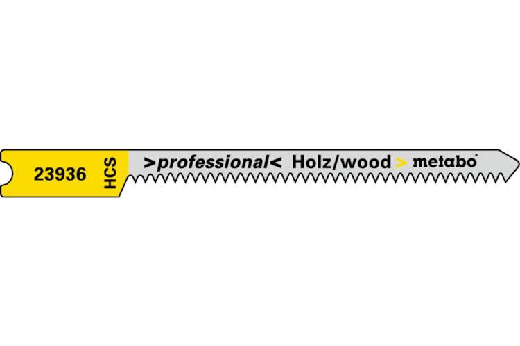Metabo 5 U-StichsägeblätterHolzSerie "professional"52/ 1,3 mmHCSUniversalschaft