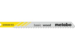 Metabo 5 U-Stichsägeblätter "basic wood" 74/ 3,0 mmHCSUniversalschaft
