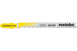 Metabo 5 Stichsägeblätter "clean wood" 74/ 2,7 mmHCSmit Eintauchspitze