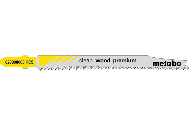 Metabo 5 Stichsägeblätter "clean wood premium" 93 / 2,2 mmHCS