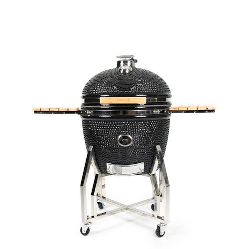 Yakiniku Kamado Keramikgrill XXLARGE Set inkl. Pro-Set + Gestell + Rollen + Seitentische