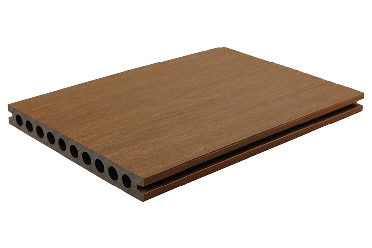 Fiberdeck Premium WPC-Terrassendiele RHK Teak 23 x 210 mm Bild