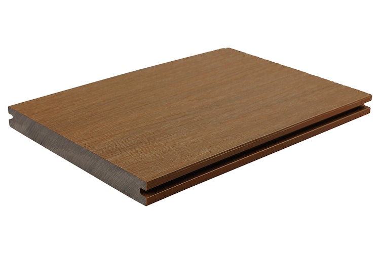 Fiberdeck Premium WPC-Terrassendiele Teak massiv 23 x 210 mm Bild