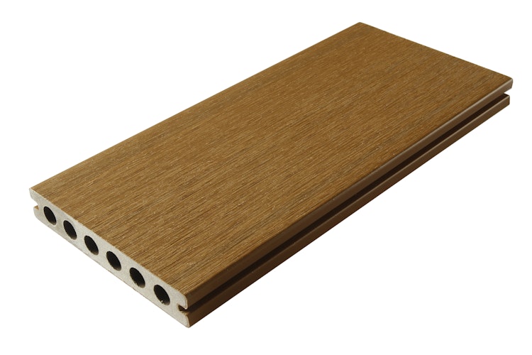 Fiberdeck Premium WPC-Terrassendiele RHK Teak 23 x 138 mm Bild