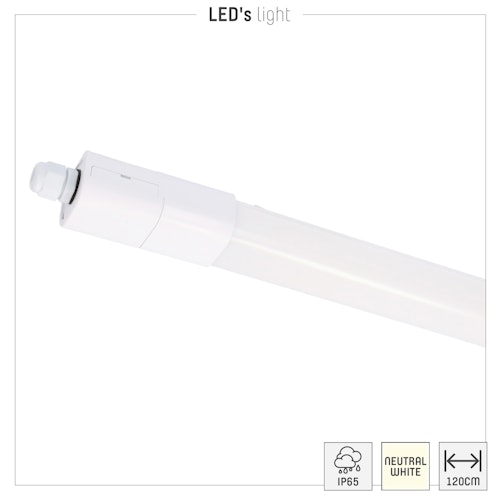 SHADA LED Wannenleuchte Strip - 1x21W 120cm 2420lm 4000K IP65