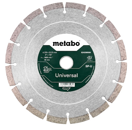 Metabo Diamanttrennscheibe 230x22,23mm"SP-U"Universal "SP"Blister