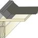 Flachdachblende - außen/innen für Flachdachhäuser ohne Blendbretter  (1 Stück, Typ 10)Bild