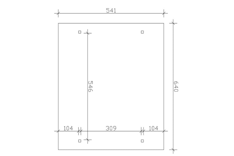 Skan Holz Odenwald - Design Doppel Carport aus Leimholz Breite 640 cm Bild