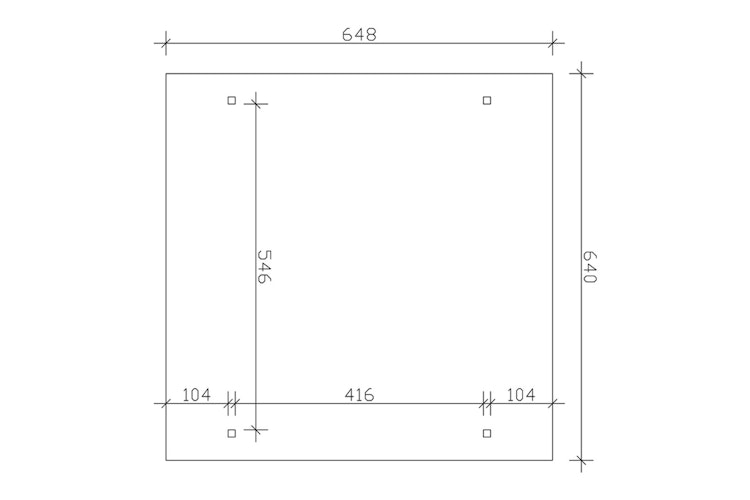 Skan Holz Odenwald - Design Doppel Carport aus Leimholz Breite 640 cm Bild