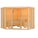 Karibu Sauna Alcinda 2 Superior mit Eckeinstieg 68 mm inkl. 9-teiligem gratis ZubehörpaketBild