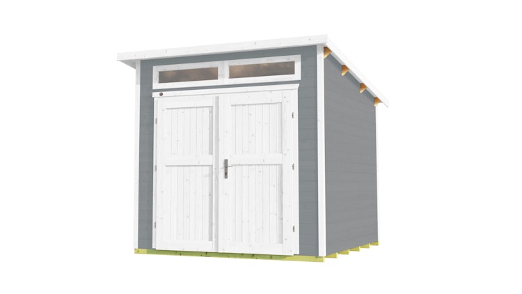 Weka Gartenhaus 264 mit Oberlichtern - 21 mm