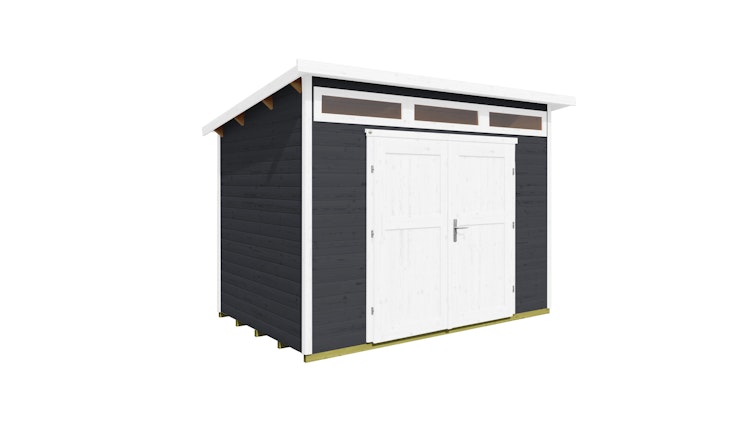 Weka Gartenhaus 264 mit Oberlichtern - 21 mm