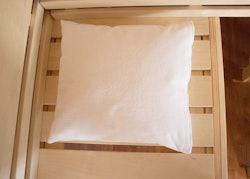 Karibu Sauna Kopfkissen mit Frottee-Bezug