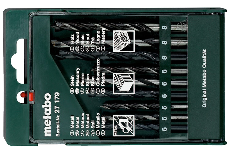 Metabo Bohrersortiment-Kassette9-teilig
