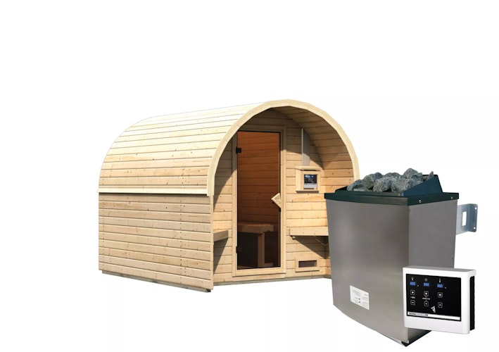 Karibu Gartensauna/Saunafass Fasshaus 2 
