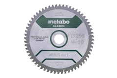 Metabo Sägeblatt "multi cut - classic"254x2,6/1,8x30 Z60 FZ/TZ 5°negZubehörbild