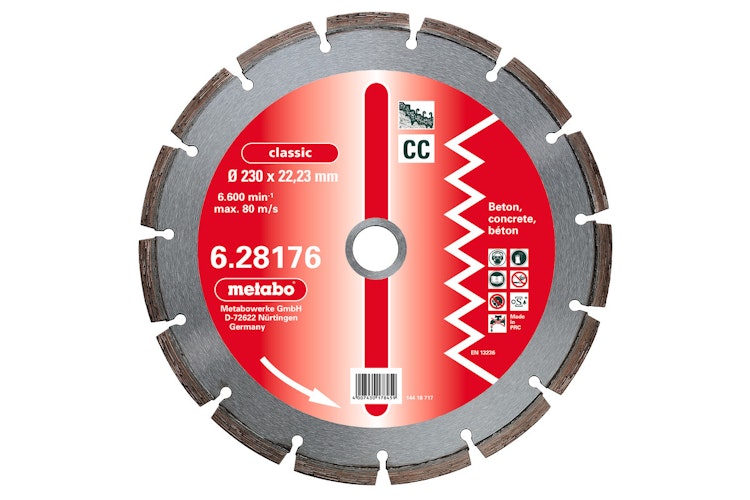 Metabo Diamant-Trennscheibe350 x 3,2 x 20,0/25,4mm"classic""CC"Beton