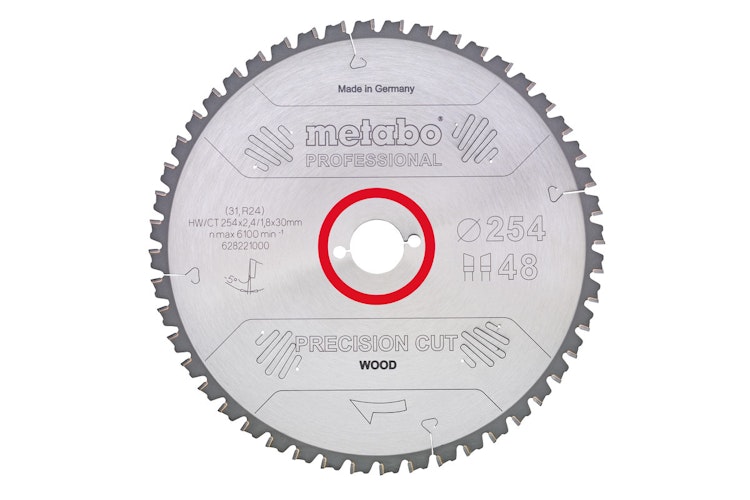 Metabo Sägeblatt "precision cut wood - professional"210x2,4/1,8x30Z40 WZ 3°