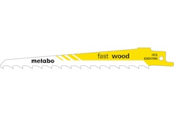 Metabo 5 Säbelsägeblätter "fast wood" 150 x 1,25 mm HCS 8,5 mm/ 3 TPI