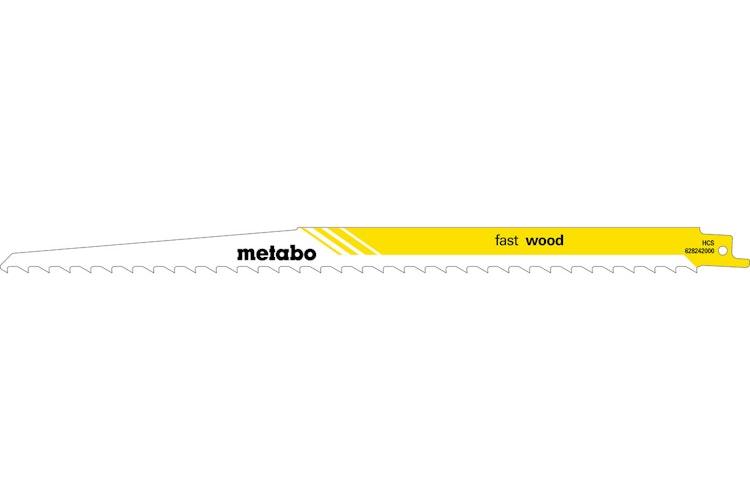 Metabo 5 Säbelsägeblätter "fast wood" 300 x 1,25 mmHCS8,5 mm/ 3 TPI