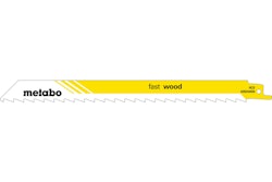 Metabo 5 Säbelsägeblätter "fast wood" 225 x 1,25 mmHCS8,5 mm/ 3 TPI