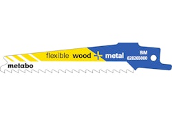 Metabo 5 Säbelsägeblätter "flexible wood + metal" 100 x 0,9 mmBiM4 mm/ 6 TPI