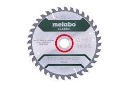 Metabo Sägeblatt "precision cut wood - classic"160x2,2/1,4x20 Z36 WZ 10°