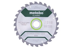 Metabo Sägeblatt "cordless cut wood - classic"216x1,8/1,2x30 Z28 WZ 5°