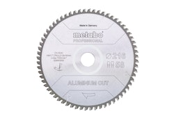 Metabo Sägeblatt "aluminium cut - professional"254x2,4/2,0x30 Z72 FZ/TZ 5°neg