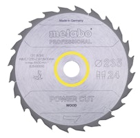 Metabo Sägeblatt "power cut wood - professional"235x2,6/1,8x30Z24 WZ 20°