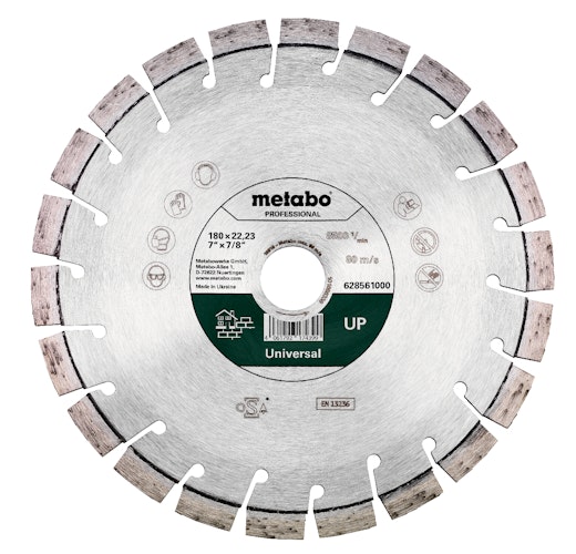 Metabo Diamanttrennscheibe 180x22,23mm"UP"Universal "professional"