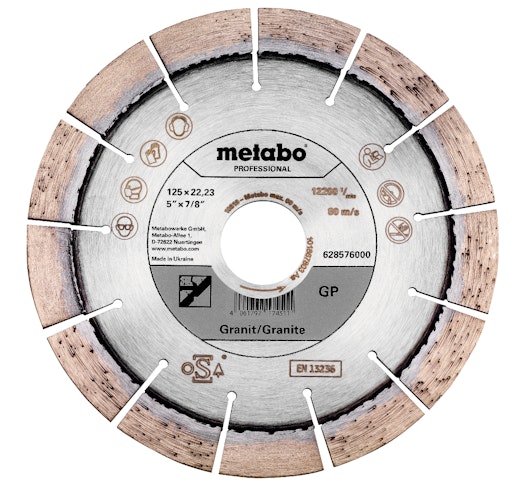 Metabo Diamanttrennscheibe 125x22,23mm"GP"Granit "professional"