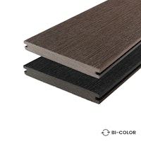 Fiberdeck Vintage WPC-Terrassendiele Bi-Color Graphite/Wenge massiv 23 x 138 mm