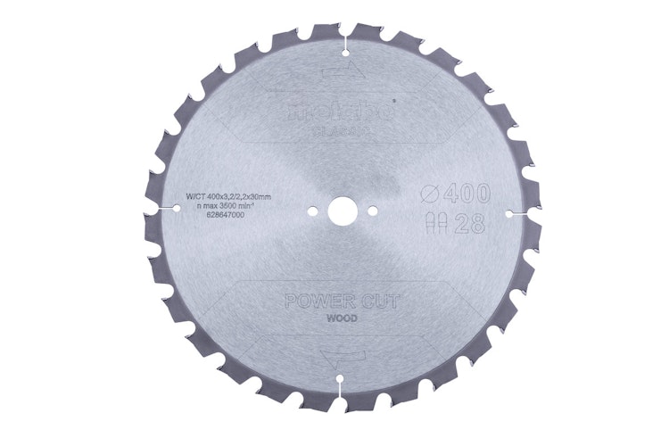 Metabo Sägeblatt "power cut wood - classic"400x3,2/2,2x30 Z28 TZ 15°