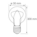 Paulmann LED Tube E27 1879 Filament 230V in Rauchglas