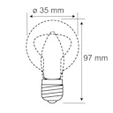 Paulmann Leuchtmittel Filament Kerzen LED E14 2W 2er-Pack