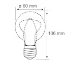 Paulmann LED Birne E27 1879 Filament 230V Rauchglas