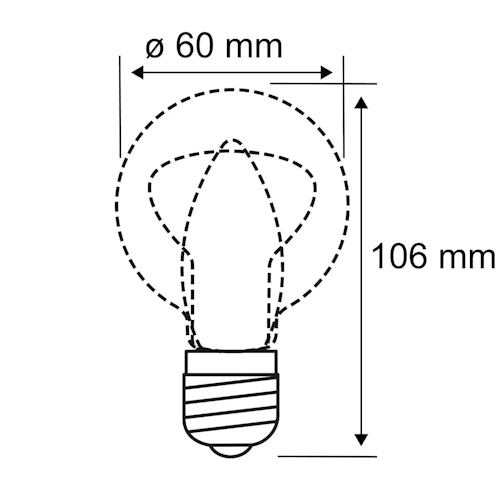 Paulmann LED Birne E27 1879 Filament 230V Rauchglas