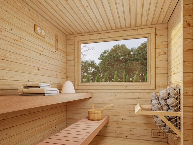 Palmako Gartensauna Sanna 11,5 m³ - 44 mm