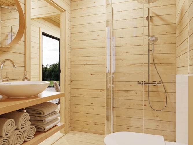 Palmako Ferienhaus Cecilia 14,2 m² Slide Plus - 70 mm