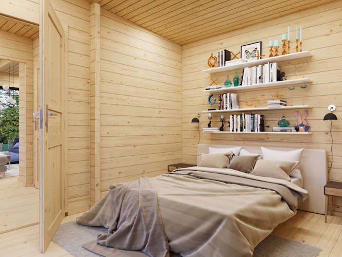 Palmako Ferienhaus Cecilia 21,8 m² Slide Plus - 70 mm