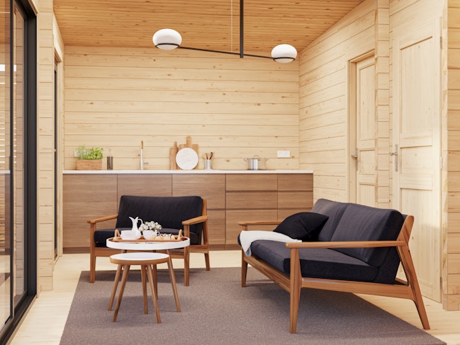 Palmako Ferienhaus Cecilia 30,0 m² Slide Plus - 70 mm