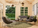 Palmako Pavillon Melanie 7 m² Low - 28 mm