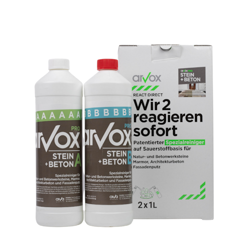 Arvox Pro Stein + Beton 2-Komponenten-Reiniger Bild