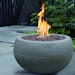 Gardenforma Gas Feuerstelle Marra, Beton-Optik grau, aus Faserbeton