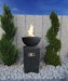 Gardenforma Gas Feuerstelle Kupe, Beton-Optik dunkelgrau, aus FaserbetonBild