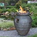 Gardenforma Gas Feuerstelle Katla, Keramik Antik anthrazit, FaserbetonBild